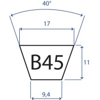 B45 V-Belt 17x1142