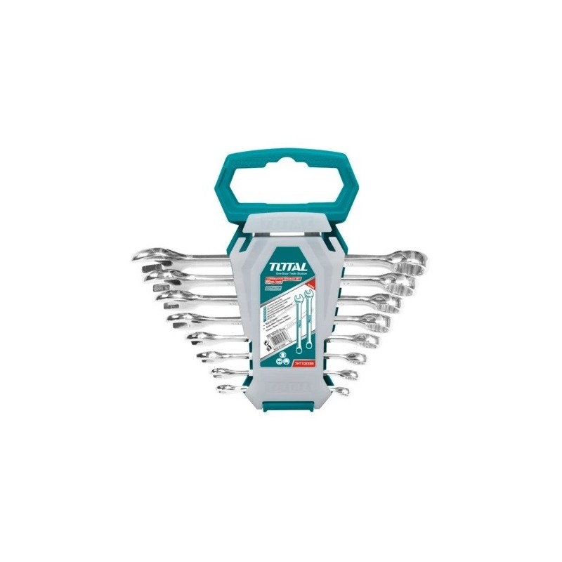 Total Combination Wrench Set with 8-piece Support from 6-19mm