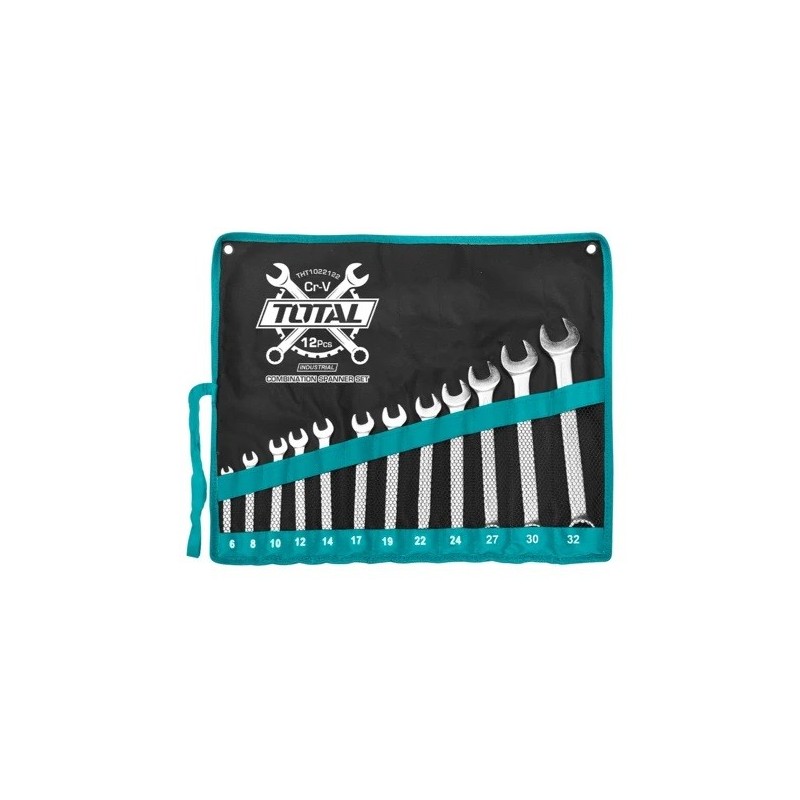 Total 12pcs Combination Wrench Set from 6-32mm