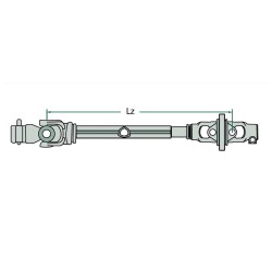 Albero Cardano Omocinetico Categoria 6 Lunghezza 1210 mm | Blueline