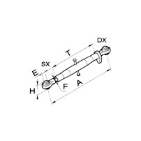 Mechanical Third Point Arm 400-550mm Category 1