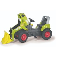 Rolly Toys Trattore a pedali con Trac Lader e pneumatici Claas Arion 640
