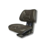 Sedile in PVC nero con molleggio meccanico