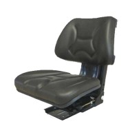 Sedile in PVC Nero con molleggio meccanico Regolazione Peso