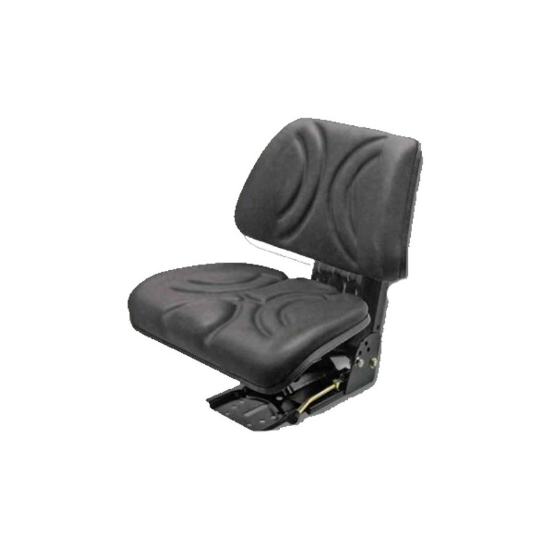 Sedile in PVC Nero con molleggio meccanico Regolabile in 5 posizioni Sedile in PVC Nero con molleggio meccanico Regolabile in 5 posizioni