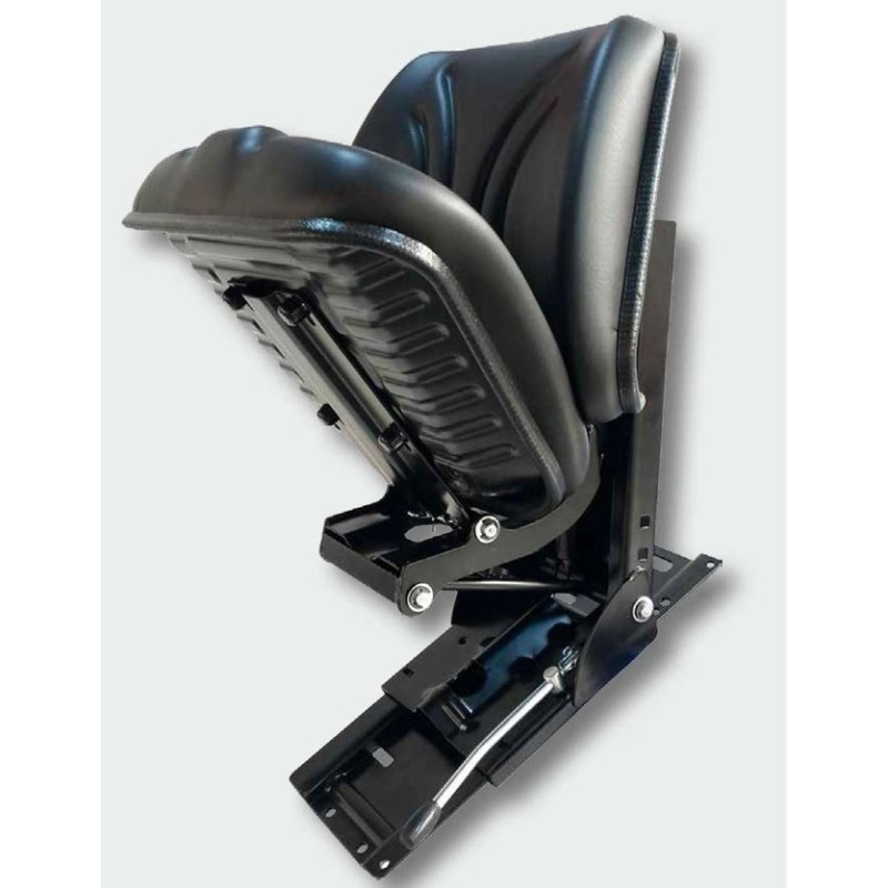 Sedile Reclinabile in PVC con molleggio Meccanico Oblicuo a piastra Lunga