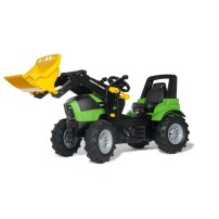 Rolly Toys Trattore a pedali con Trac Lader e pneumatici