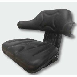 Sedile in PVC Nero con molleggio Meccanico regolabile 5 Posizioni