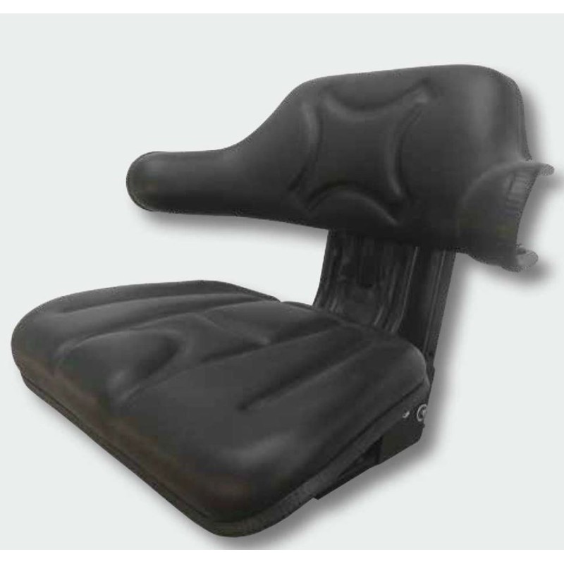 Sedile in PVC Nero con molleggio Meccanico regolabile 5 Posizioni