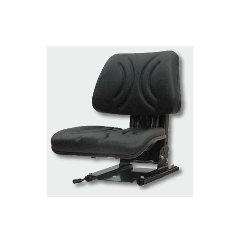Sedile in PVC Nero con molleggio meccanico Inclinazione 5 Posizioni