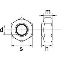 Dado Autobloccante 14x2.00 mm | DIN982