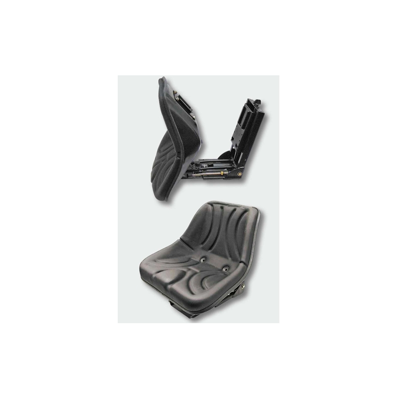 Sedile Pieghevole a Culla in PVC Nero Installazione Normale Sedile Pieghevole a Culla in PVC Nero Installazione Normale
