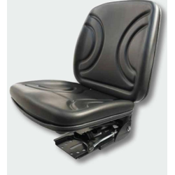 Sedile in PVC Nero con molleggio meccanico