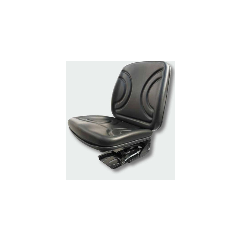 Sedile in PVC Nero con molleggio meccanico Sedile in PVC Nero con molleggio meccanico