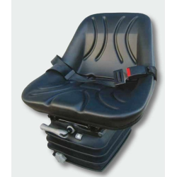 Sedile in PVC Nero a Culla con molleggio Meccanico