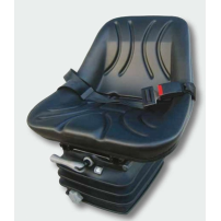 Sedile in PVC Nero a Culla con molleggio Meccanico