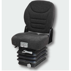 Black Fabric Seat with Reduced Gauge Mechanical Suspension