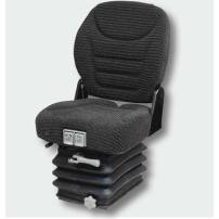 Black Fabric Seat with Reduced Gauge Mechanical Suspension