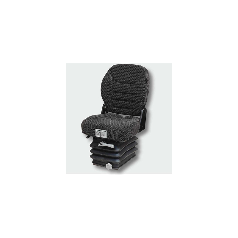 Black Fabric Seat with Reduced Gauge Mechanical Suspension Black Fabric Seat with Reduced Gauge Mechanical Suspension