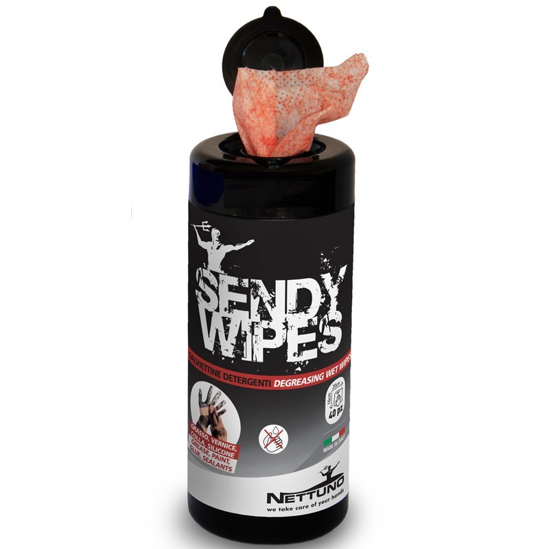 00087 Sendy Wipes Extra Strong Hand Wash Wet Wipes Nettuno