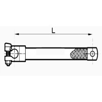 Treccia di Massa Con Morsetto Batteria  L:400mm Sez:25mm²