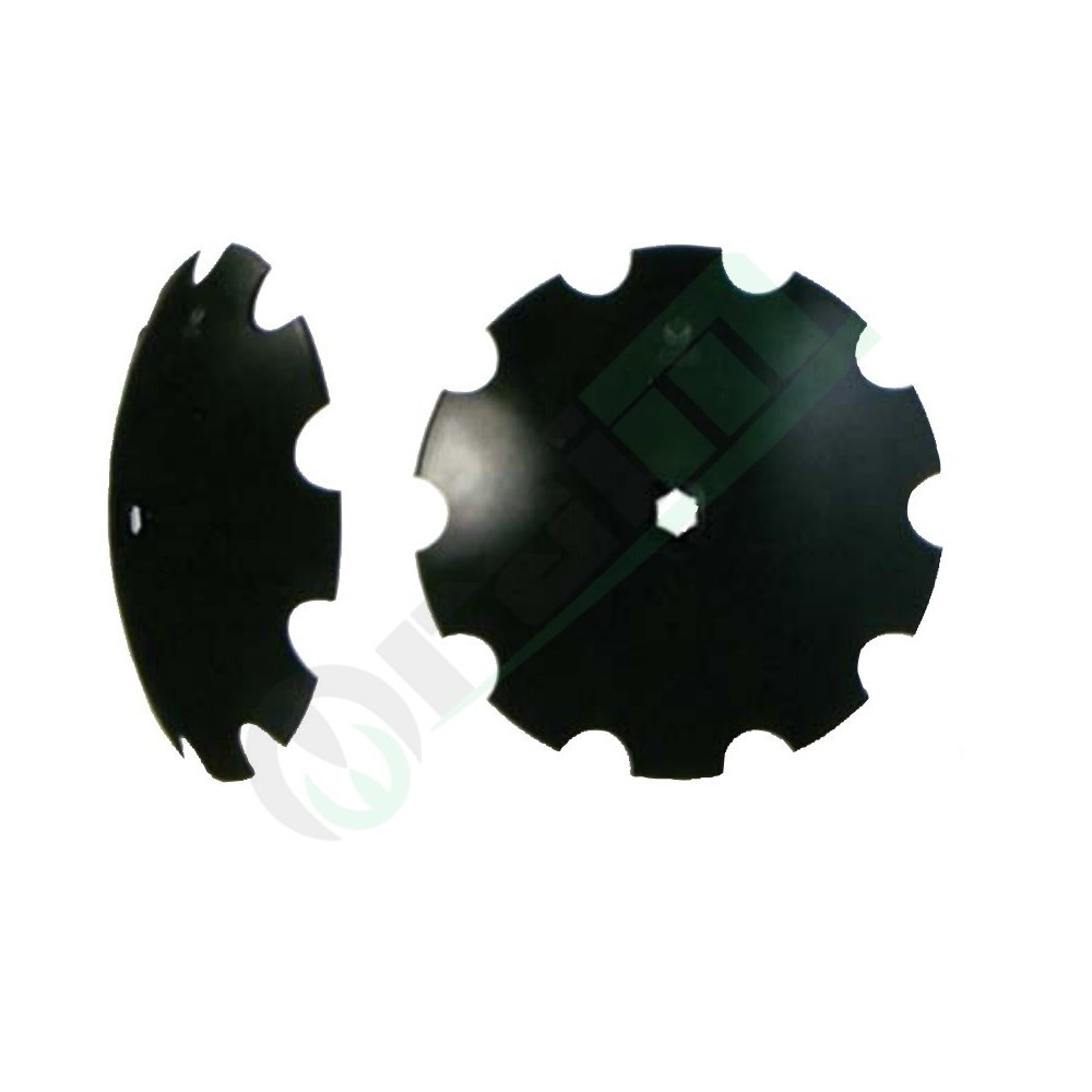 Disco Frangizolle Dentato o Liscio Diametro 510 mm Foro Esagonale 37 mm in Acciaio al Boro