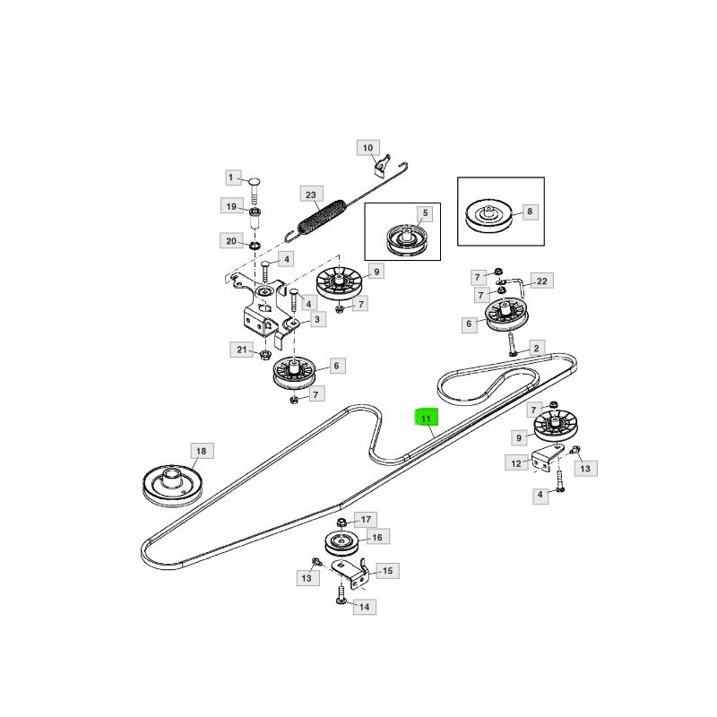 M152398 Drive V-Belt | Non-Original M152398 Drive V-Belt | Non-Original