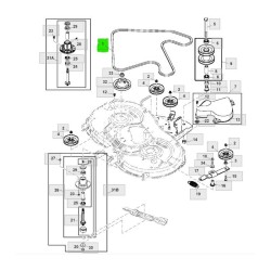 M155096 Cinghia Trapezoidale Doppia Azionamento Lama | Non Originale