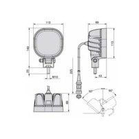 LED Work Light Spot 10/30V 2000 Lumen