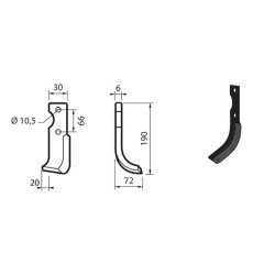 Zappette per BCS 705 STANDARD