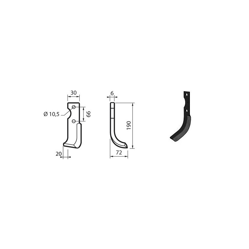 Hoes for BCS 705 STANDARD Hoes for BCS 705 STANDARD