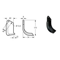 Hoes for BCS 745 Sicilia AR/EL Rotary Cutters