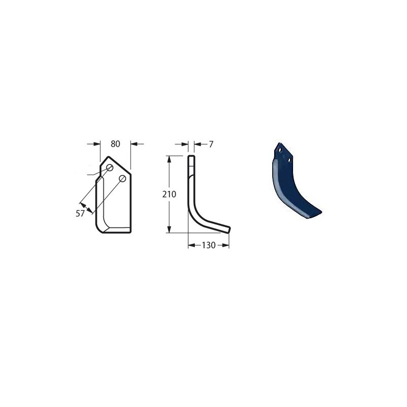 Zappette per Frese Breviglieri B2 - B12 - BV2 Zappette per Frese Breviglieri B2 - B12 - BV2