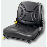 Sedile in PVC con molleggio Meccanico Nero