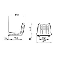 Sedile a Culla Mini Baltic GT60 con Guide | Cobo