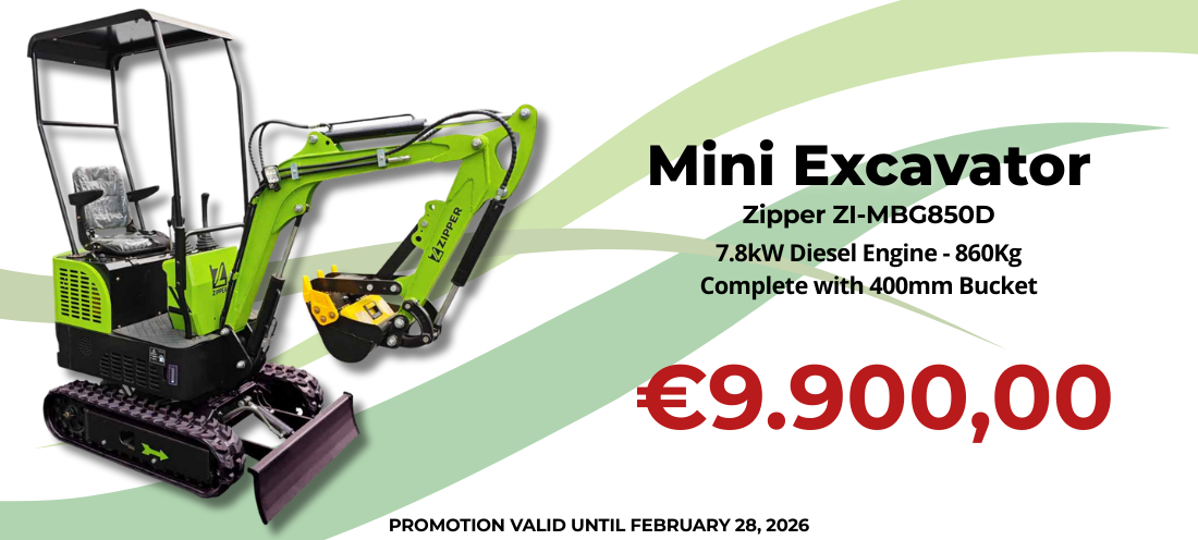 ZIPPER ZI-MBGS850D Mini Excavator
